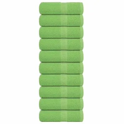 vidaXL Brisače 10 kos zelena 30x30 cm 360 gsm 100% bombaž