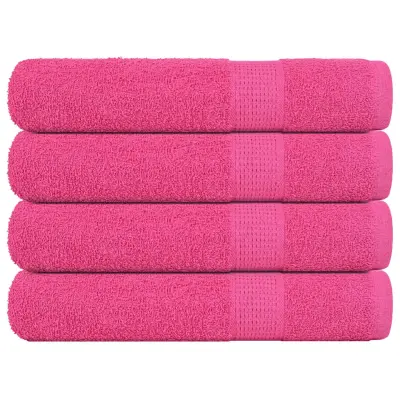 vidaXL Brisače za savno 4 kos roza 80x200 cm 360 gsm 100% bombaž