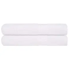 vidaXL Brisače za savno 2 kos bela 80x200 cm 360 g/m² 100% bombaž