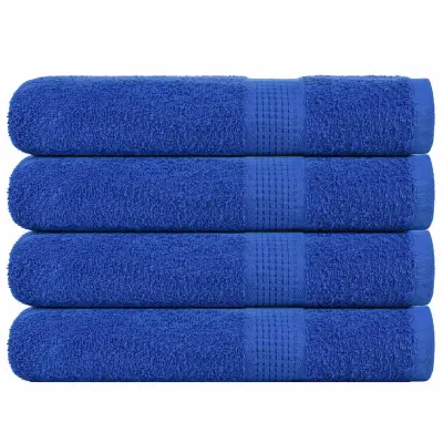vidaXL Brisače za savno 4 kos modra 80x200 cm 360 g/m² 100% bombaž