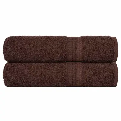 vidaXL Kopalne brisače 2 kos rjava 100x150 cm 360 g/m² 100% bombaž