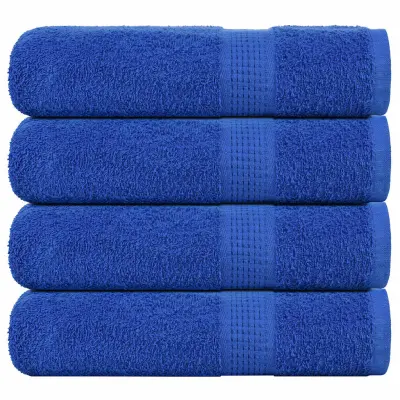 vidaXL Kopalne brisače 4 kos modra 100x150 cm 360 g/m² 100% bombaž