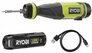 Ryobi Akumulatorski spajkalnik (1 x 4V 2.0Ah baterija) RSI4-120G 4V USB