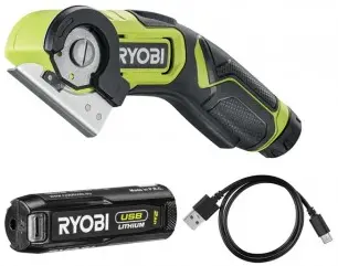 Ryobi Akumulatorski rezalnik, 4V 2,0Ah baterija + polnilnik RCT4-120G 4V USB