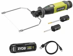 Ryobi Akumulatorski rezalnik z vročo žico + 4V 2,0Ah baterija in polnilnik RHC4-120G 4V USB