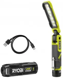 Ryobi Akumulatorska svetilka 650lm + 4V 2,0Ah baterija + polnilnik RLI4-120G 4V USB