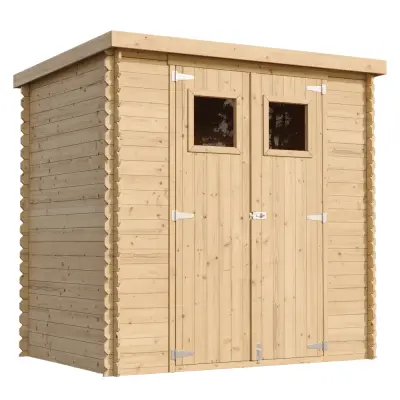 Lesena vrtna lopa - 204x142xH200 cm/2.22 m2 - Vrtna hiša brez podov - TIMBELA M311