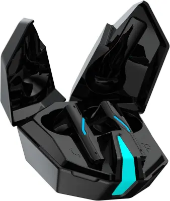 Brezžične Bluetooth slušalke HiFi Stereo Touch Control 5.4 Gaming Slušalke Nizka zakasnitev IPX5 Vodotesna 8H življenjska doba baterije z etuijem