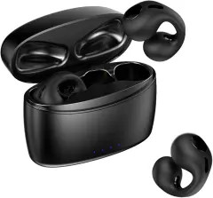 Bluetooth slušalke Ear-Clip odprte slušalke HiFi stereo mikrofon kostne prevodnosti Bluetooth 5.3 športne slušalke s HiFi stereo odpravljanjem šumov z
