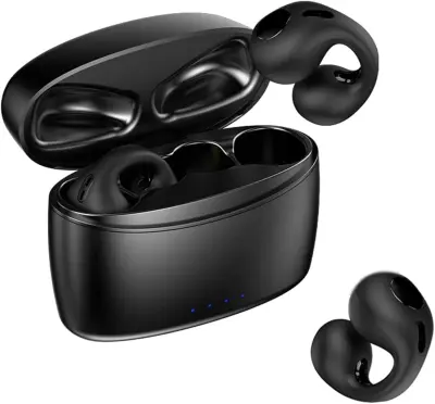 Bluetooth slušalke Ear-Clip odprte slušalke HiFi stereo mikrofon kostne prevodnosti Bluetooth 5.3 športne slušalke s HiFi stereo odpravljanjem šumov z