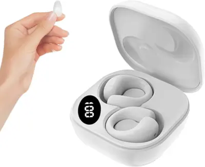 Brezžične slušalke Ušesne sponke Slušalke Bluetooth 5.3 slušalke z dvojnim mikrofonom HD HiFi stereo zvok Udobne za dolgotrajno nošenje