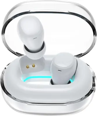 Slušalke Bluetooth Brezžične slušalke IPX4 Vodotesne Bluetooth 5.3 s HiFi stereo zvokom Majhne žepne velikosti z upravljanjem na dotik Brezžične šport