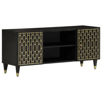 vidaXL TV omarica 105x33x46 cm trden mangov les