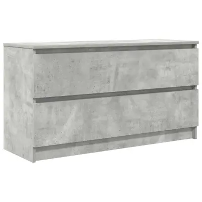 vidaXL TV omarica betonsko siva 100x35x54 cm inženirski les