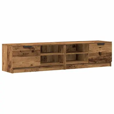 vidaXL TV omarica 2 kosa starinski les 80x35x36,5 cm inženirski les