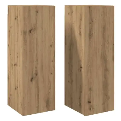 vidaXL TV omarica 2 kosa artisan hrast 30,5x30x90 cm inženirski les