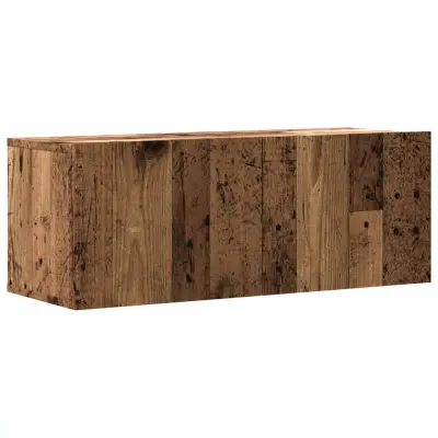 vidaXL Stenska TV omarica starinski les 80x30x30 cm inženirski les