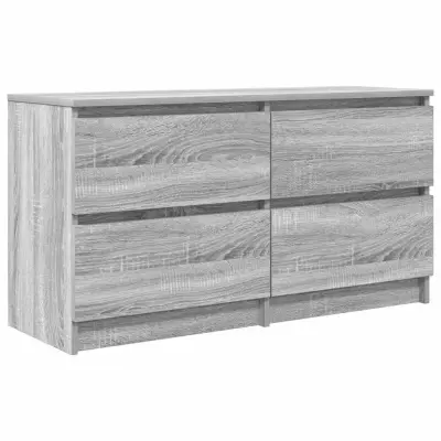 vidaXL TV omarica siva sonoma 100x35x54 cm inženirski les