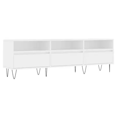 vidaXL TV omarica bela 150x30x44,5 cm inženirski les
