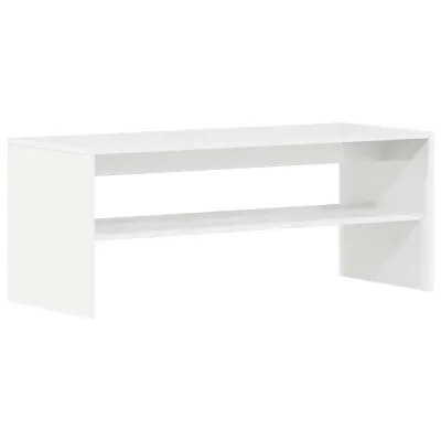 vidaXL TV omarica visok sijaj bela 100x40x40 cm iverna plošča