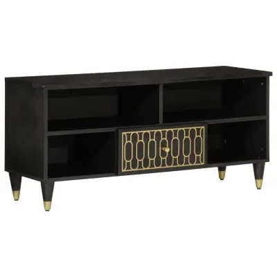 vidaXL TV omarica 100x33x46 cm trden mangov les