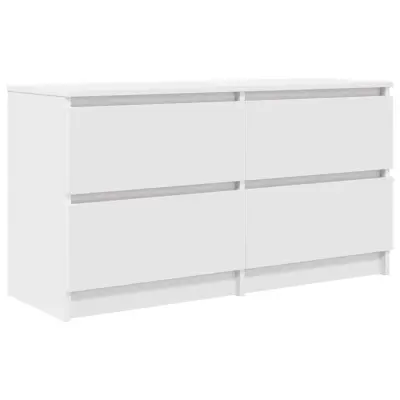 vidaXL TV omarica bela 100x35x54 cm inženirski les
