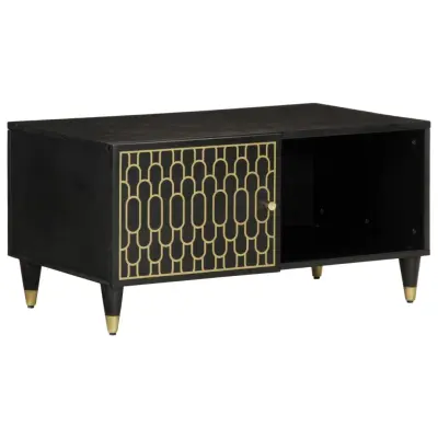 vidaXL Klubska mizica 80x50x40 cm trden mangov les