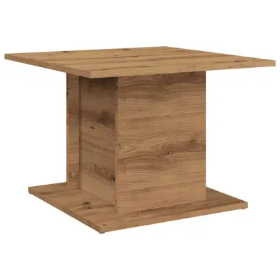 vidaXL Klubska mizica artisan hrast 55,5x55,5x40 cm inženirski les