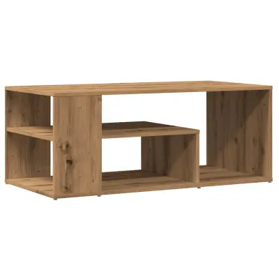 vidaXL Klubska mizica artisan hrast 100x50x40 cm inženirski les