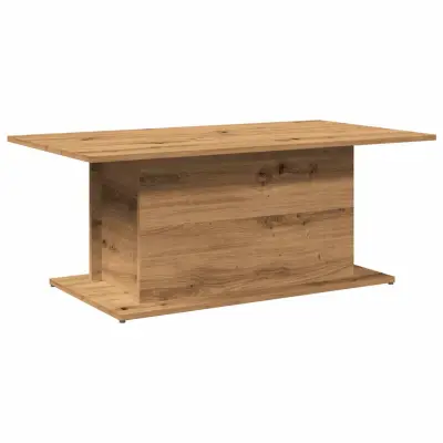 vidaXL Klubska mizica artisan hrast 102x55,5x40 cm inženirski les