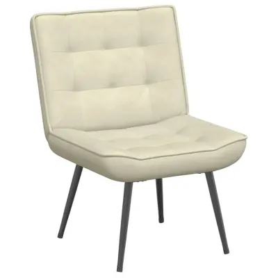 vidaXL Relaksacijski stol Cream 64x74x84 cm Velvet