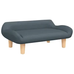 vidaXL Otroški kavč temno siv 70x40x24 cm blago