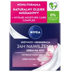 Nivea Nočna Krema za 24-urno Hidratacijo in Regeneracijo, 50 ml