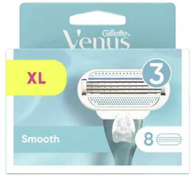 Gillette Venus Smooth - Kartuše z 8 kosi, Zamenljiva kartuša za depilacijo