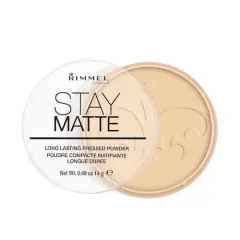 Rimmel Stay Matte kompaktni puder 001 Transparent, 14 g