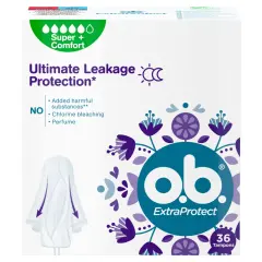 O.B. ExtraProtect Super+ Comfort Tamponi, Pakiranje 36 Kos