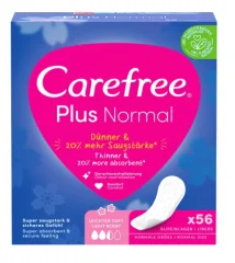 Wložki za higieno Carefree Plus Normal, 56 kosov