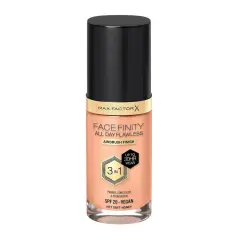 Max Factor Facefinity 3v1 Tekoča Podlaga N77 Soft Honey, 30ml