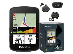 Bryton Rider S510 T s senzorji HR, CAD, SPD, USB-C GPS kolesarski računalnik