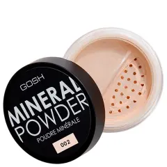 GOSH Mineralni Puder 002 Ivory - Lahka Profesionalna Formula z Dolgotrajnim Matiranjem za Vse Tipe Kože, 8g