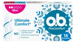 O.B. ProComfort Najvišje Udobje, Tamponi Mini, 16 kosov