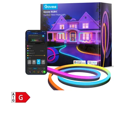 GOVEE RGBIC 10m zunanji neon svetlobni trak