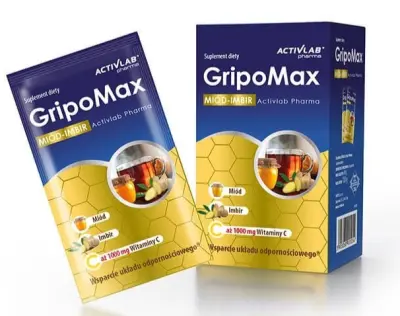 Aktivlab Gripomax Z Ingverjem in Medom - 10 Pakiranj