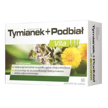 Tymethroat, Naravno Sredstvo za Kašelj, 18 pastilj.