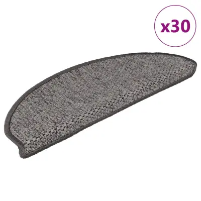 vidaXL Samolepilne preproge za stopnice sisal 30 kosov 65x21x4 cm
