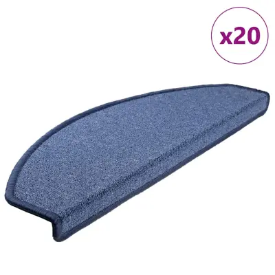 vidaXL Podloge za stopnice 20 kosov modra 65x24x4 cm