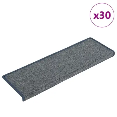 vidaXL Preproge za stopnice 30 kosov 65x21x4 cm vijolična in modra