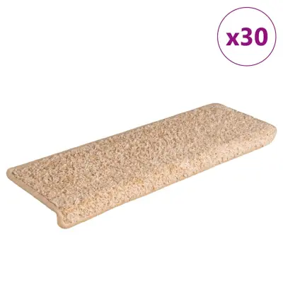 vidaXL Preproge za stopnice 30 kosov 65x21x4 cm zlata