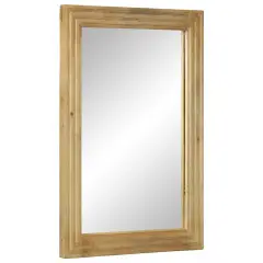 vidaXL Kopalniško ogledalo rjave barve 50x70x3 cm masivni les Mango