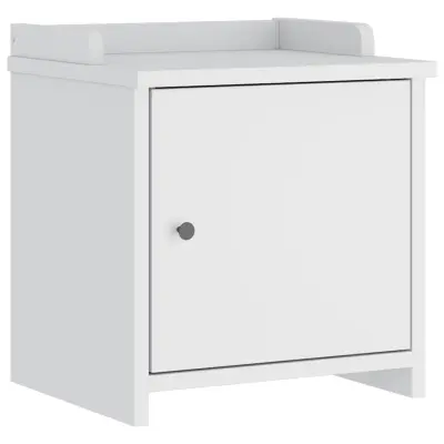 vidaXL klop v preddverju "SANDNES" bela 45x40x50 cm masivni les bor